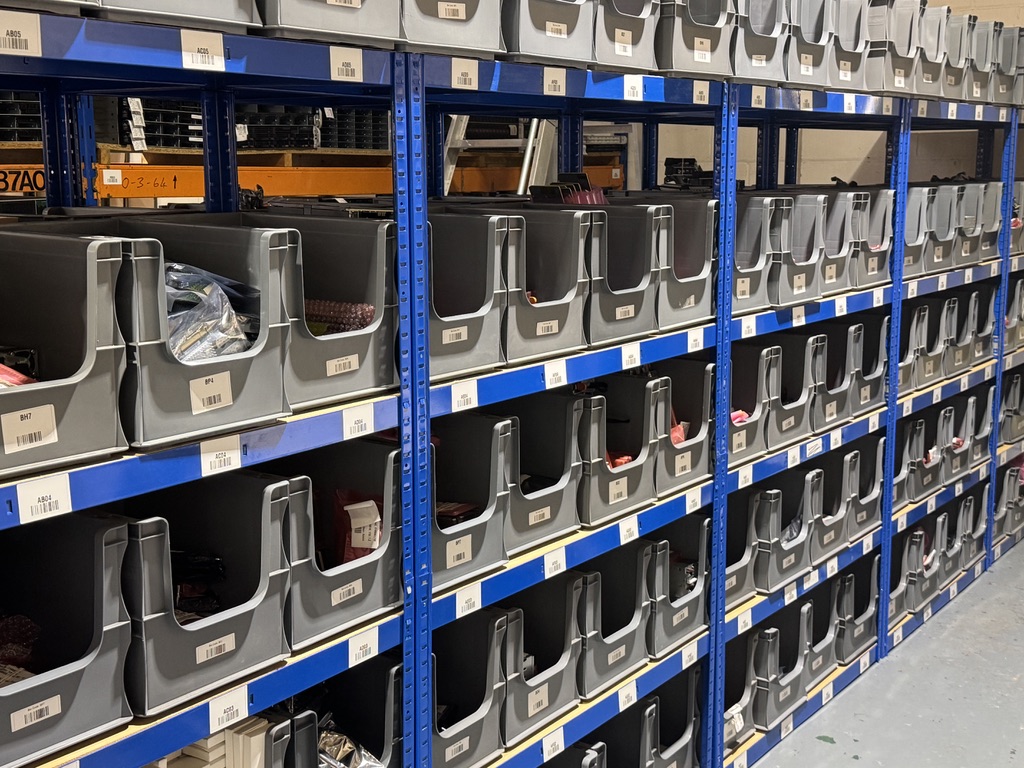 Organised components ready for builds