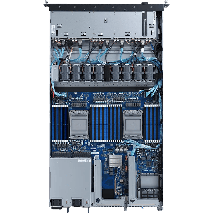 Gigabyte R182-NA0 10xSFF Gen4 NVMe/SAS 2xHS No Raid 2x1G RJ45 2x1200W 2xFH 1xOCP 3.0 Gen4 1x OCP 2.0