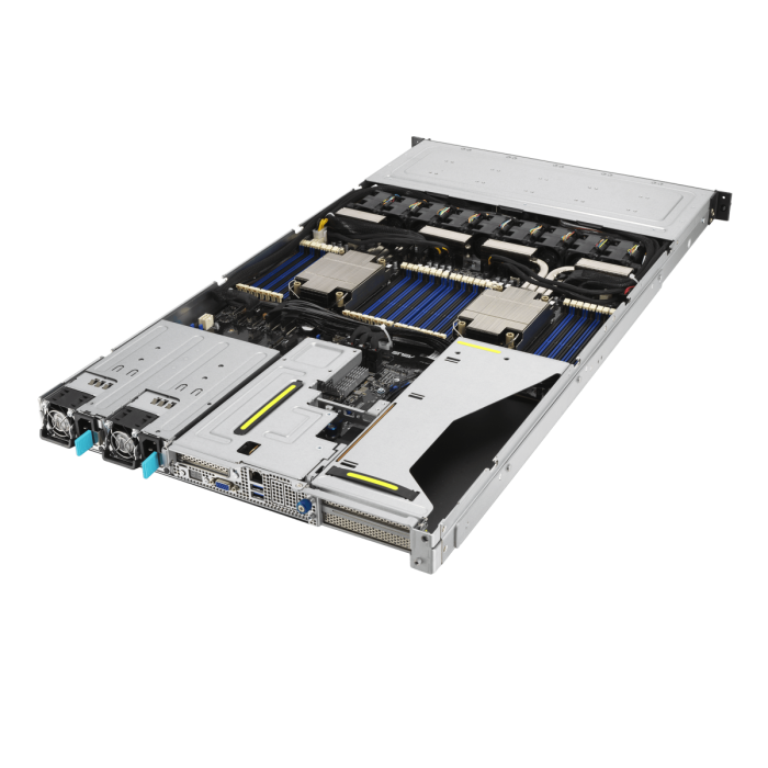 ASUS RS700-E10-RS12U 12xSFF NVMe 2xHS No Raid 2x10G RJ45 2x1600W 2x M.2 NVMe PCIe 4.0 GPU Spec RIser w/Cooler